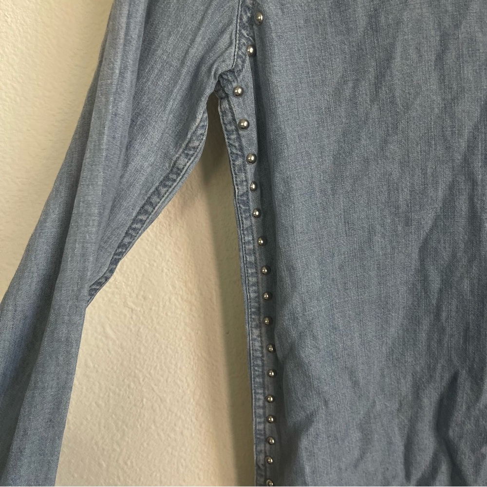 Rails Metal Studs Button Down Long Sleeve Shirt - image 8